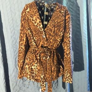 Leopard print light weight jacket 18/20